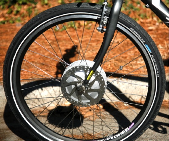 Figure 5: Modern electric bicycle hub motor, integrated directly with the wheel